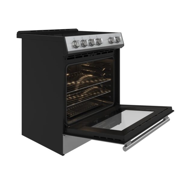Forno Leonardo 30-Inch Stainless Steel Electric Range, True Convection, Energy Efficient