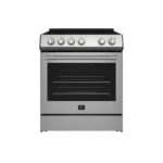 Forno Leonardo 30-Inch Stainless Steel Electric Range, True Convection, Energy Efficient