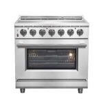 Forno Massimo 36-Inch Freestanding Chef Door Electric Range, True Convection Oven
