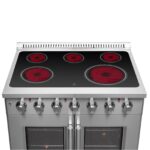 Forno Galiano 36-Inch Freestanding French Door Electric Range, True Convection, Energy Efficient