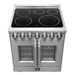 Forno Massimo 30-Inch Freestanding French Door Electric Range, True Convection Oven