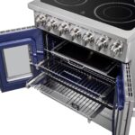 Forno Massimo 30-Inch Freestanding French Door Electric Range, True Convection Oven