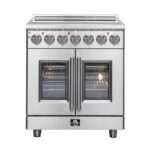 Forno Massimo 30-Inch Freestanding French Door Electric Range, True Convection Oven