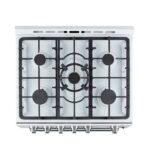 Forno Leonardo Espresso 30-Inch White Gas Range, 5 Burners, 39,500 BTU, 5 cu.ft Convection Oven
