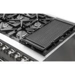 Forno Massimo 48-Inch Freestanding Gas Range, 8 Burners, True Convection Oven