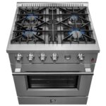 Marco 30-inch Gas Range Stainless Steel, 4 Burners 37,000 BTU, 4.32 cu.ft