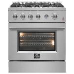 Marco 30-inch Gas Range Stainless Steel, 4 Burners 37,000 BTU, 4.32 cu.ft