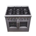 Forno Galiano 36" Freestanding French Door Dual Fuel Range