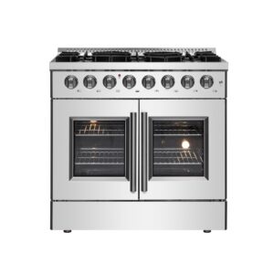 Forno Galiano 36" Freestanding French Door Dual Fuel Range