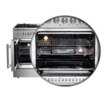 FORNO Galiano 48-Inch French Door Dual Fuel Range All Stainless Steel, 8 Sealed Burners, 107,000 BTU, Griddle, 6.58 cu.ft. Double Ovens