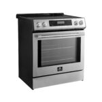 Forno Donatello Espresso 30-Inch Slide-In Stainless Steel Induction Range, Convection Oven, 5 Cooking Zones, Touch Control Panel