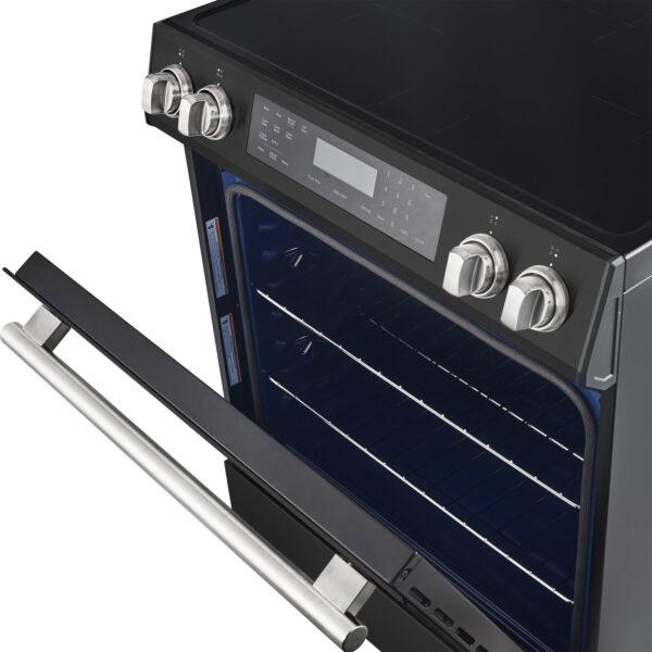 Forno Donatello Espresso 30-Inch Slide-In Black Induction Range, Convection Oven, 5 Cooking Zones, Touch Control Panel No rating value. Same page link. (0) Write a review