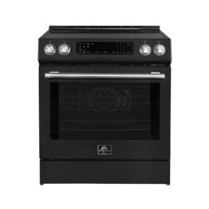 Forno Donatello Espresso 30-Inch Slide-In Black Induction Range, Convection Oven, 5 Cooking Zones, Touch Control Panel No rating value. Same page link. (0) Write a review