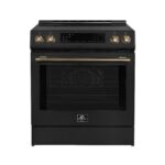 Forno Donatello Espresso 30-Inch Slide-In Black Induction Range, Convection Oven, 5 Cooking Zones, Touch Control Panel No rating value. Same page link. (0) Write a review