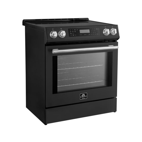 Forno Donatello Espresso 30-Inch Slide-In Black Induction Range, Convection Oven, 5 Cooking Zones, Touch Control Panel No rating value. Same page link. (0) Write a review