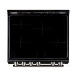 Forno Leonardo Espresso 30-Inch Slide-In Black Induction Range, Convection Oven, 5 Cooking Zones, Touch Control Panel