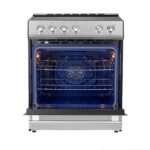 Forno Leonardo Espresso 30-Inch Slide-In Stainless Steel Induction Range, Convection Oven, 5 Cooking Zones