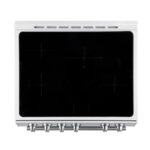 Forno Leonardo Espresso 30-Inch Slide-In White Induction Range, Convection Oven, 5 Cooking Zones, Touch Control Panel