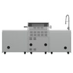 FORNO Bulnes 30-Inch BBQ, 60,000 BTU, 3 Burners with Sear & Rotisserie Infrared Burners, Stainless Steel Outdoor Kitchen with 1.8 cu.ft. Beverage Center & White Sintered Stone Countertops