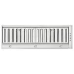 Forno Frassanito 36-Inch Recessed Range Hood, 450 CFM, Stainless Steel Baffle Filters, LED Lighting