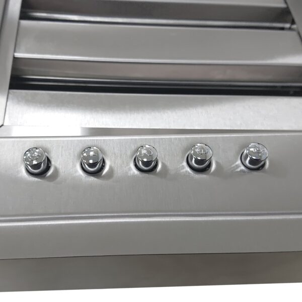 Forno Frassanito 36-Inch Recessed Range Hood, 450 CFM, Stainless Steel Baffle Filters, LED Lighting