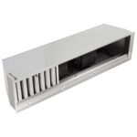 Forno Frassanito 48-Inch Recessed Range Hood, Stainless Steel Baffle Filters, LED Lighting