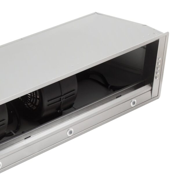 Forno Frassanito 60-Inch Recessed Range Hood, Stainless Steel Baffle Filters, LED Lighting