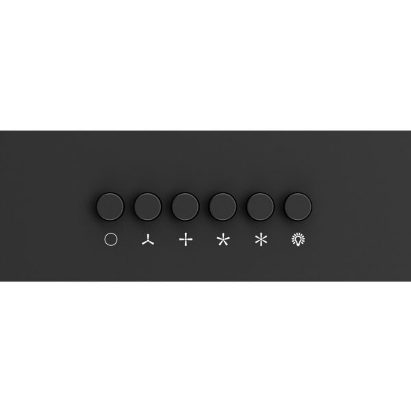 Forno Bari Espresso 30-Inch Under Cabinet Range Hood, Black, 600 CFM, LED Lighting, Dishwasher-Safe Baffle Filters, 3-Speed Fan Control