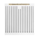 Forno Bari Espresso 30-Inch Under Cabinet Range Hood, White, 600 CFM, LED Lighting, Dishwasher-Safe Baffle Filters, 3-Speed Fan Control