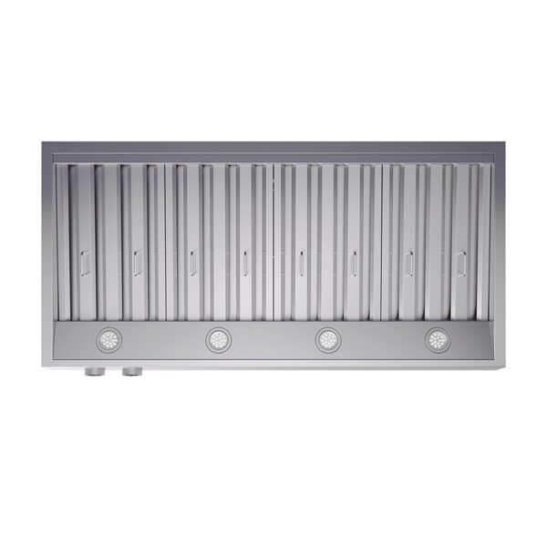 Forno Biagio 48-Inch Wall Mounted Range Hood, Stainless Steel, Heavy Duty