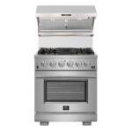 Forno Savona 30-Inch Wall Mount Range Hood, Hybrid Filters, Backsplash Included