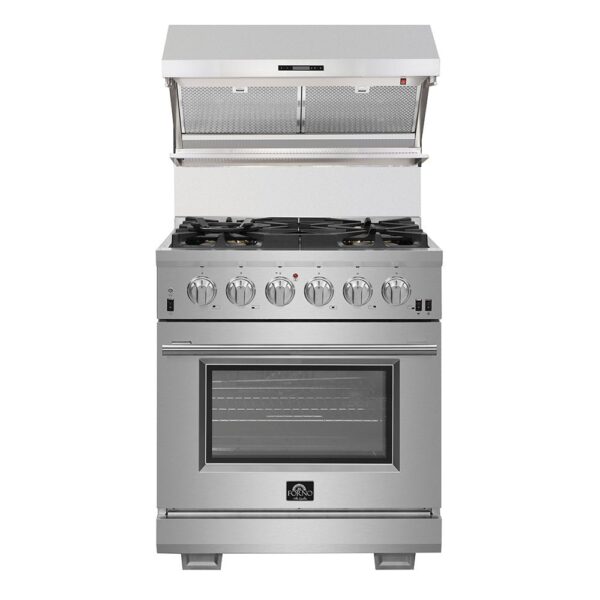 Forno Savona 30-Inch Wall Mount Range Hood, Hybrid Filters, Backsplash Included