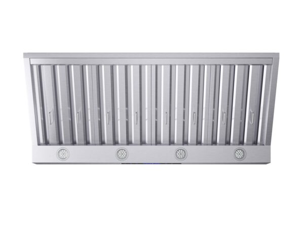 Forno Palazzo 48-Inch Wall Mounted Range Hood, Stainless Steel, Heavy Duty Baffle Filters, Remote Control