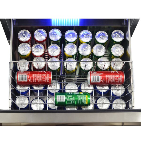 Forno Azienda 24-Inch Dual Temperature Zone Wine Cooler, Up to 108 Bottles, Two Refrigerated Drawers, Adjustable Temperature Zones, Energy Efficient