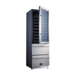 Forno Azienda 24-Inch Dual Temperature Zone Wine Cooler, Up to 108 Bottles, Two Refrigerated Drawers, Adjustable Temperature Zones, Energy Efficient