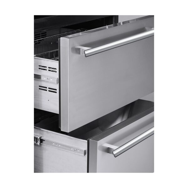 Forno Capraia 30-Inch Dual Temperature Zone Wine Cooler, Up to 144 Bottles, Two Refrigerated Drawers, Adjustable Temperature Zones