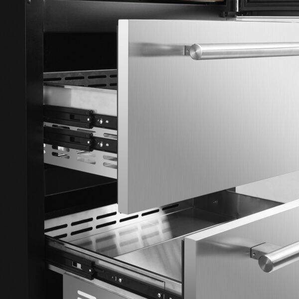 Forno Celano 30-Inch Triple Zone Wine and Beverage Cooler, 21.3 cu.ft, Stainless Steel