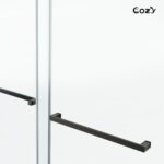 Cozy 44"-49"W x 76"H Frameless Double Sliding Shower Door, 3/8" Tempered Glass