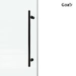 56-61" W x 72" H Frameless Single Sliding Shower Door with 3/8" (10mm) Clear Tempered Glass, Shatter-Resistant Film