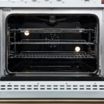 Giovanni 30-inch Gas Range White & Antique Brass Design, 5 Burners 67,000 BTU, 4.32 cu.ft