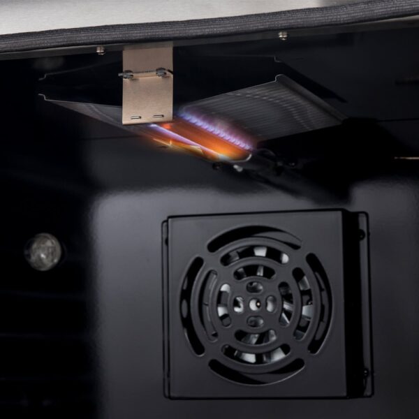 Marco 36-Inch Gas Range Black & Antique Brass Design, 6 Burners 67,000 BTU, 5.36 cu.ft