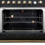 Marco 36-Inch Gas Range Black & Antique Brass Design, 6 Burners 67,000 BTU, 5.36 cu.ft