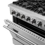 Marco 36-Inch Gas Range Stainless Steel, 6 Burners 67,000 BTU, 5.36 cu.ft