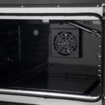 Forno Galiano 30-inch French Door Gas Range Black and Antique Brass Design, 5 Sealed Burners 68,000 BTU, 4.32 cu.ft. Convection Oven