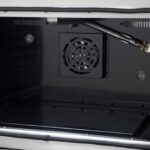 Forno Galiano 36-inch French Door Gas Range Black and Antique Brass Design