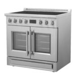 Forno Torino 36 Inch French Door Induction Range with Air Fryer and True Convection Oven