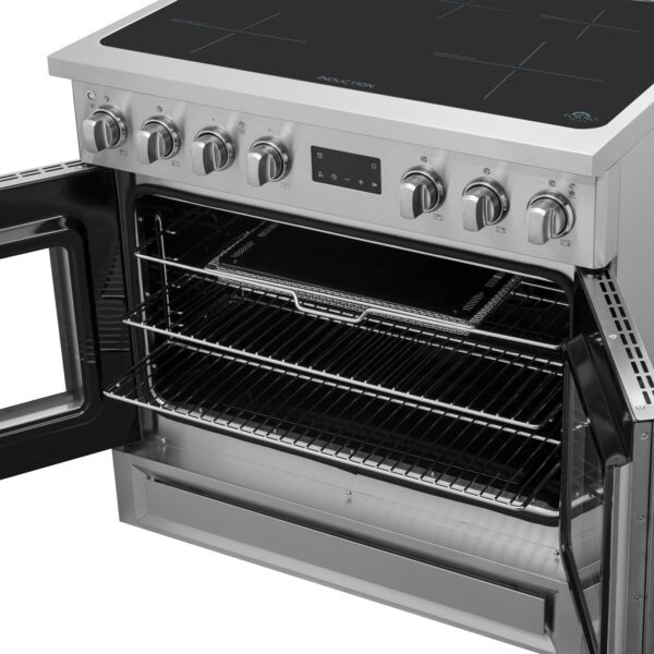 Forno Torino 36 Inch French Door Induction Range with Air Fryer and True Convection Oven