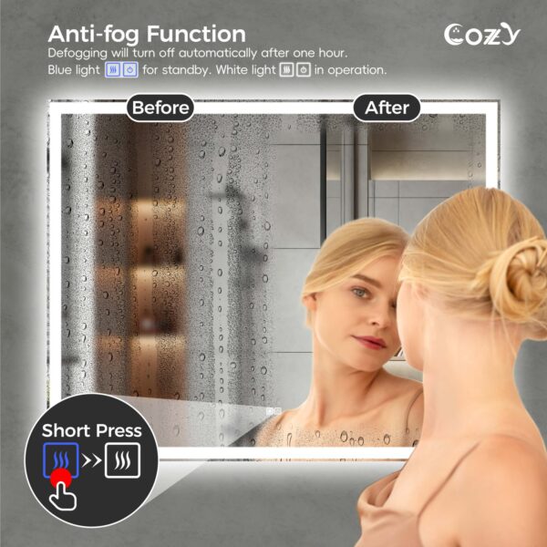 72"x48" LED Mirror, Fornt and Back lit
