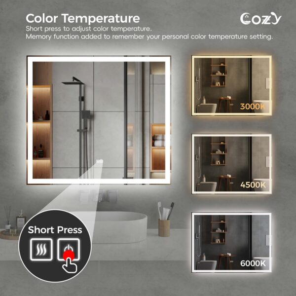 72"x48" LED Mirror, Fornt and Back lit
