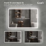 72"x48" LED Mirror, Fornt and Back lit